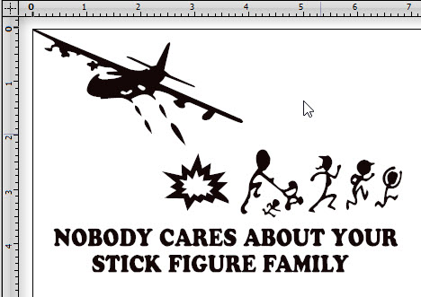 (image for) Nobody Cares about your Stick Family Plane